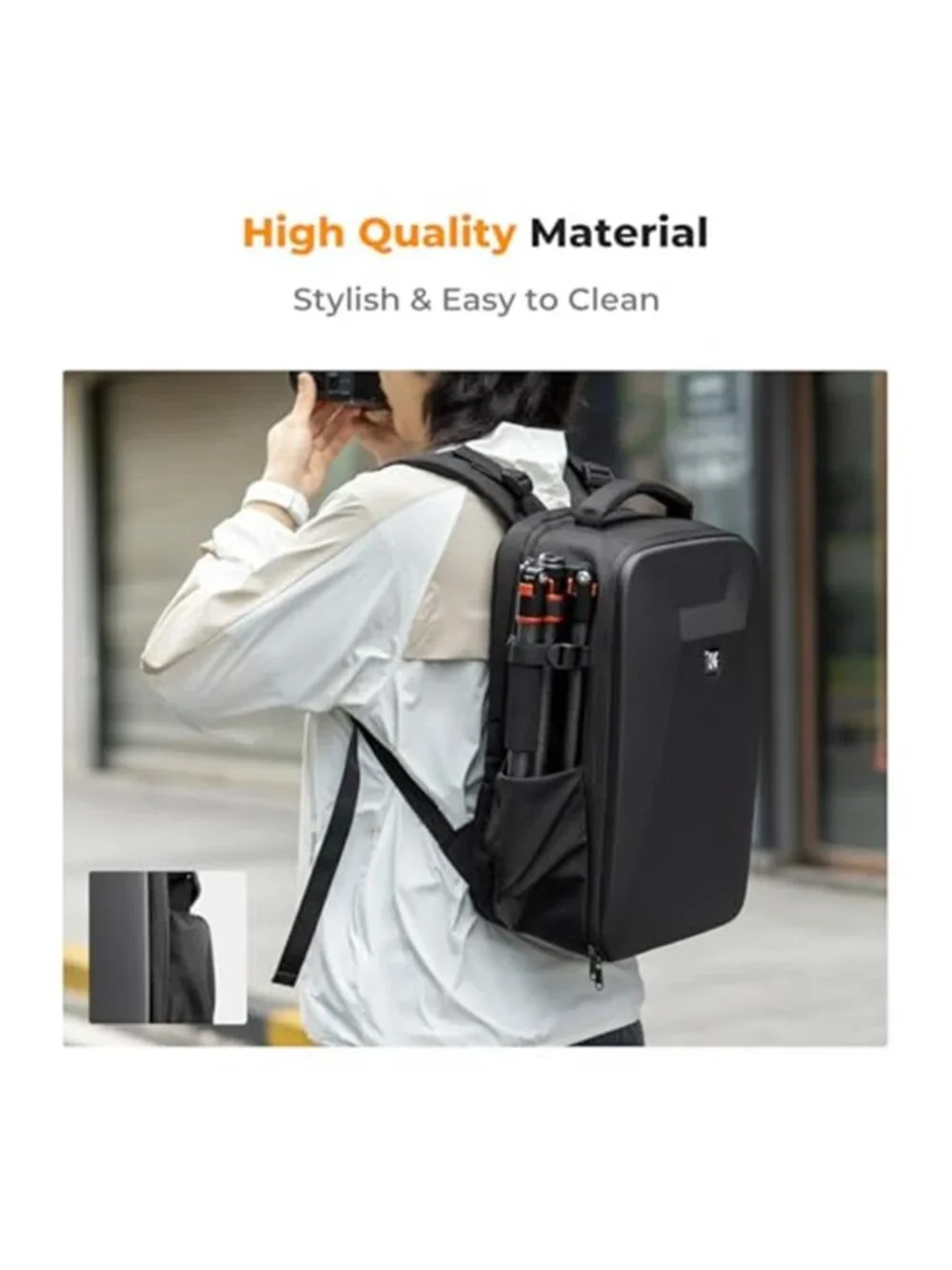 Men's Camera Backpack Hardshell Photography DSLR Camera Bag